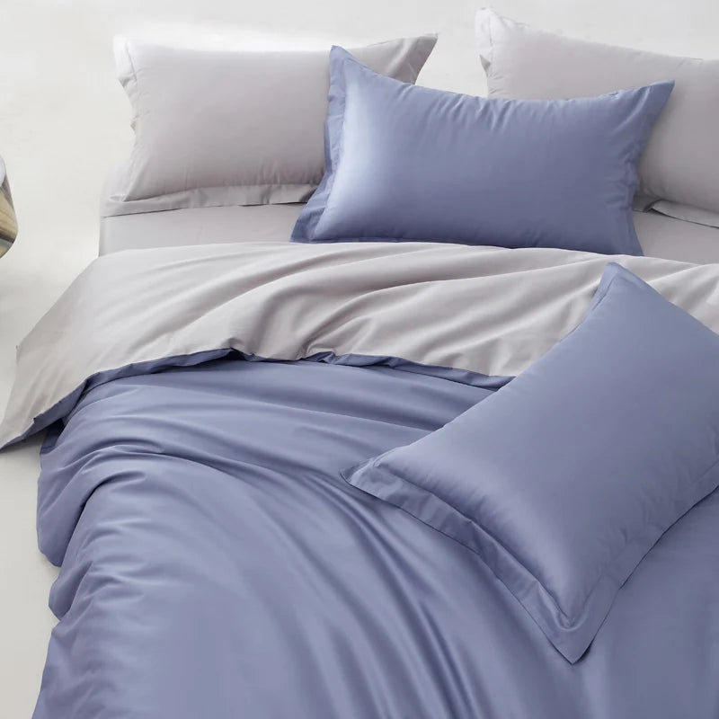 Soft Cotton Bedding Set with 800 Thread Count Duvet Cover and Sheets