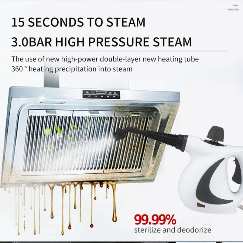 Portable Steam Cleaner Handheld for Home Use With Chemical Free Sanitizing and High Temperature Steam