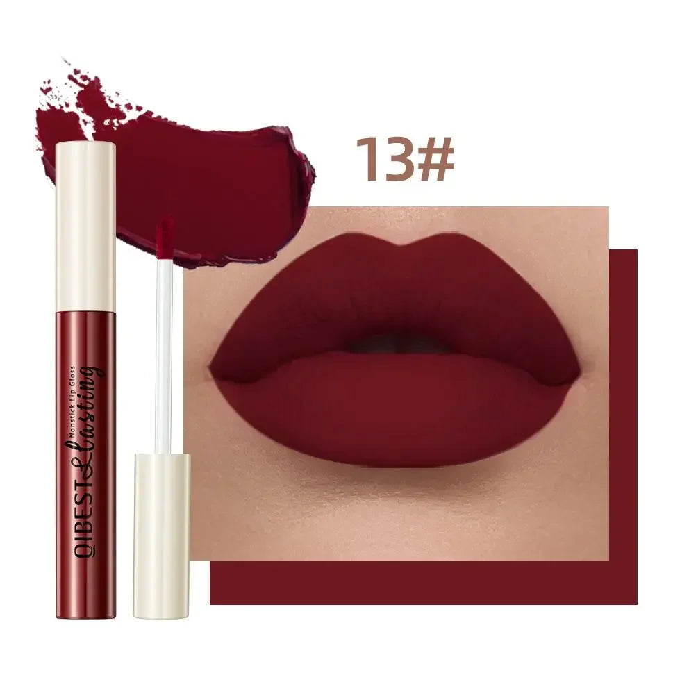 12 Colors Sexy Women Lipstick Waterproof Long Lasting Moist Lip Gloss Vivid Colorful Lipgloss Women Makeup maquiagem