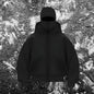 Unisex Hooded Jacket with Double Hood and Zipper Closure in Loose Fit for Spring and Autumn