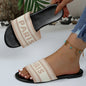 Soft Sandals with Breathable Upper and Rubber Sole for All Day Comfort