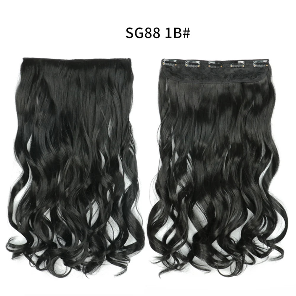 Long Clip In Hair Extensions for Length and Volume 22 Inch