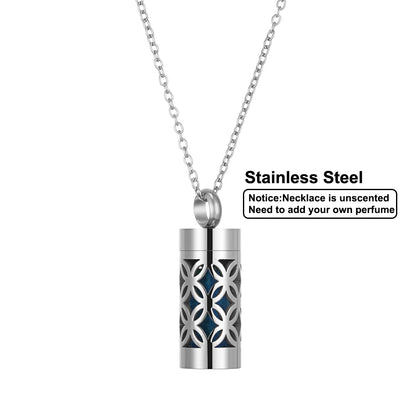 Women’s Stainless Steel Aromatherapy Diffuser Necklace For Essential Oils