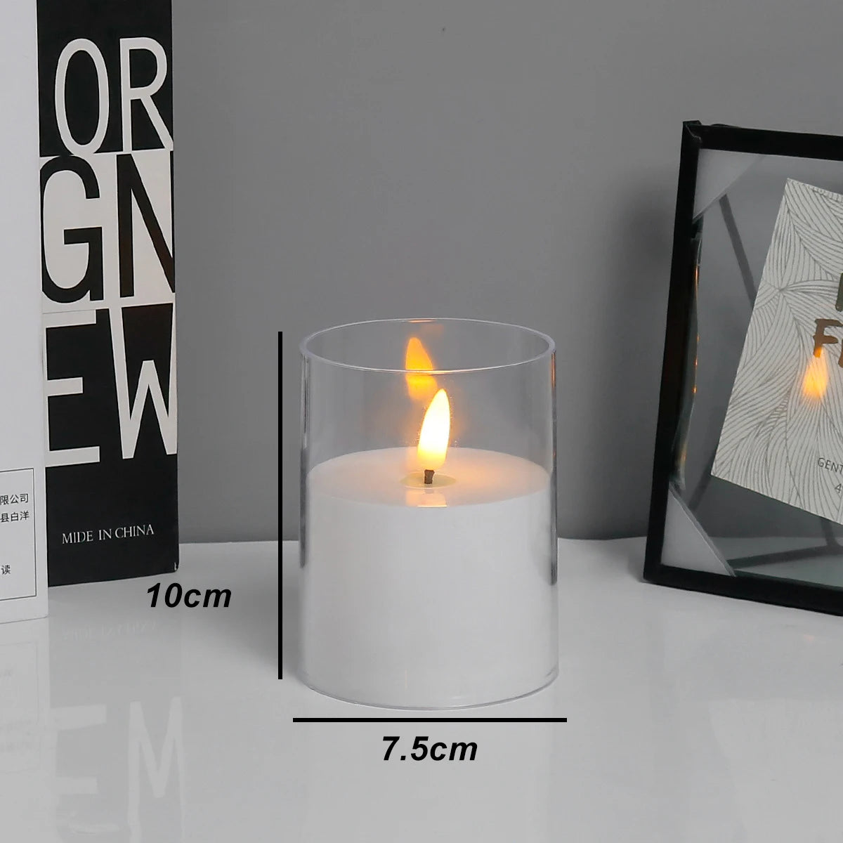 Flameless Candle Set with Remote Timer for Weddings and Parties