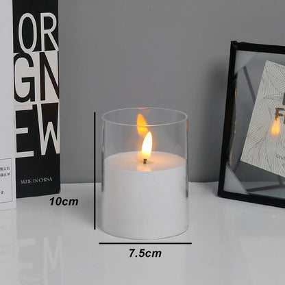 Flameless Candle Set with Remote Timer for Weddings and Parties