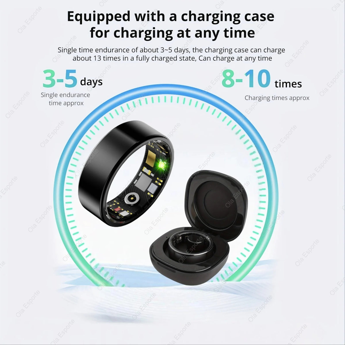 Smart ring tracking sleep heart rate and blood oxygen