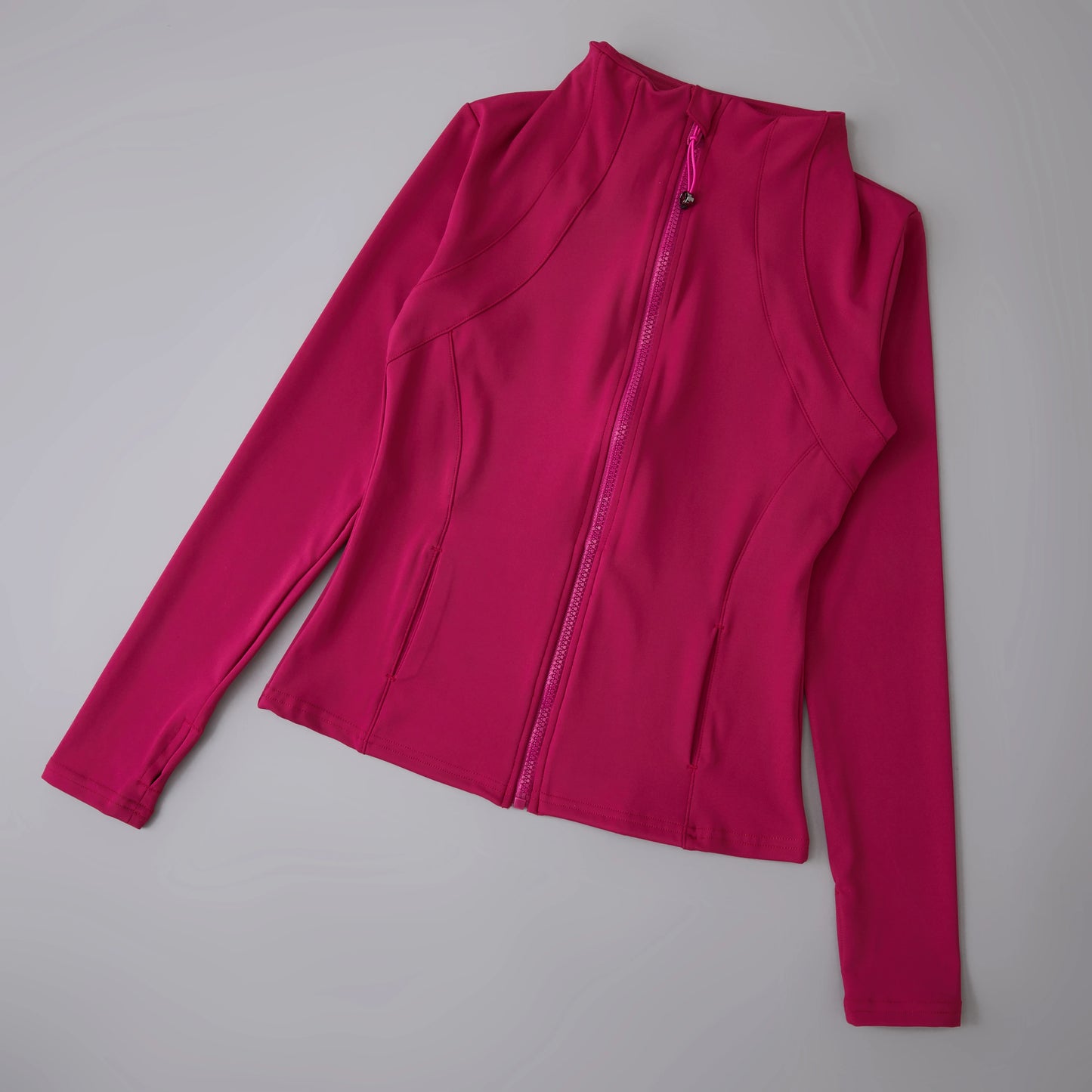 Luxe Yoga fitted Coat Women's Slimming Long Sleeve Fast Running Thin Pilates Fitness Suit Top Clothing