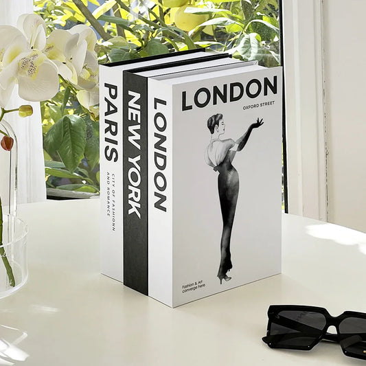 Modern Simulation Books Decorations - Luxury Coffee Table Ornaments for Living Room Study