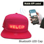 Glowing Advertising Hat Diy Text And Images Neon Rave Grand Event Outdoor Sports Costumes Accessories LED Mobile Bluetooth Hats