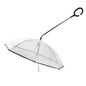 Detachable Clear Pet Dog Umbrellas C-Shape Handle with Leash Doggy Poncho Adjustable Rainproof Raincoat for Dogs Pet Supplies
