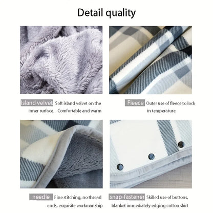 Soft Wearable Blanket Shawl for Office and Home Use Breathable Warmth