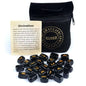 Natural Crystal Agate Rune Set Stones for Divination and Meditation