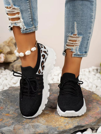 shoes woman 2025 [Leopard print sneakers] lightweight and breathable women's casual sneakers.women's shoes sale shoes