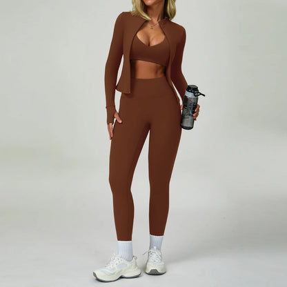 2-3PCS Yoga Suit Women Tracksuit Sports Bra High Waist Leggings Shorts Outfit Gym Set Fitness Push Up FITNESS REVOLUTION