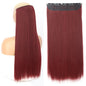 Heat-Resistant Clip-In Hair Extensions Five Clips for Dark Hair