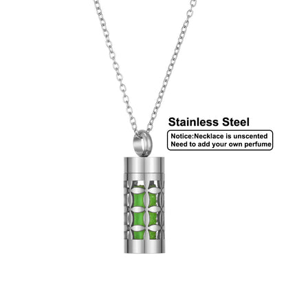 Women’s Stainless Steel Aromatherapy Diffuser Necklace For Essential Oils