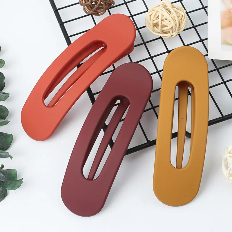 Matte Hair Clips for Bangs and Flyaway Control Gentle Grip Daily Wear