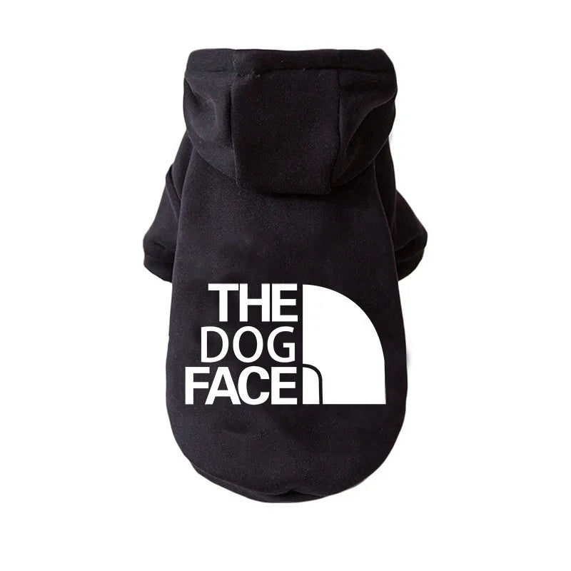 Designer Dog Clothes Hoodies The Dog Face Wind Coat Warm for Small Large Dogs Jacket Sweatshirt French Bulldog Jacket Clothing