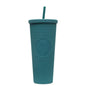 2026 Luxury Diamond Cold Cup Tumbler with Straw | Double Wall Iced Coffee Cup | Starbucks-Style Reusable Cup