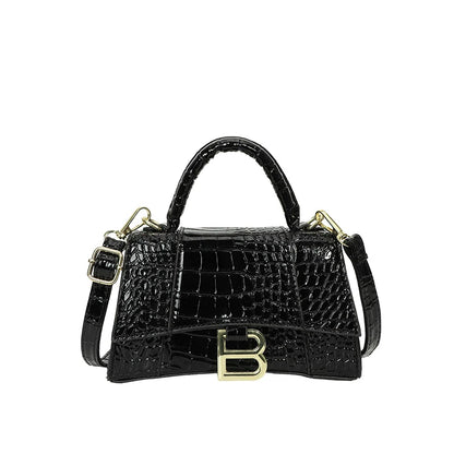 Fashionable Leather Handbag With Spacious Interior For Elegant Ladies By Famous Designer, Luxury Brand