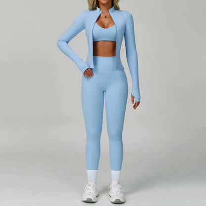 2-3PCS Yoga Suit Women Tracksuit Sports Bra High Waist Leggings Shorts Outfit Gym Set Fitness Push Up FITNESS REVOLUTION