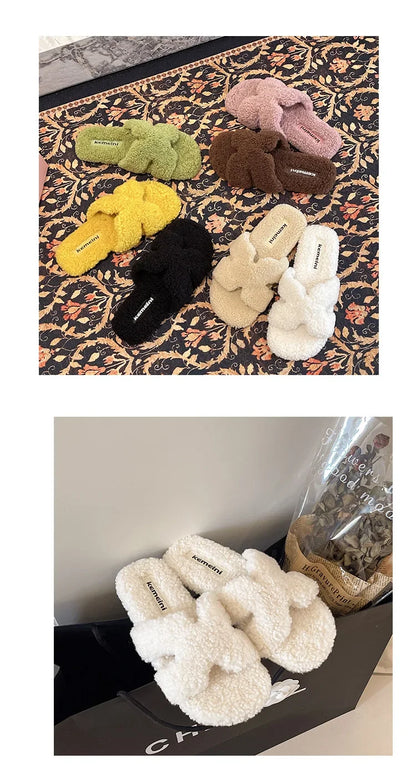 Soft Slippers with Faux Fur Lining for All Day Indoor Outdoor Warmth