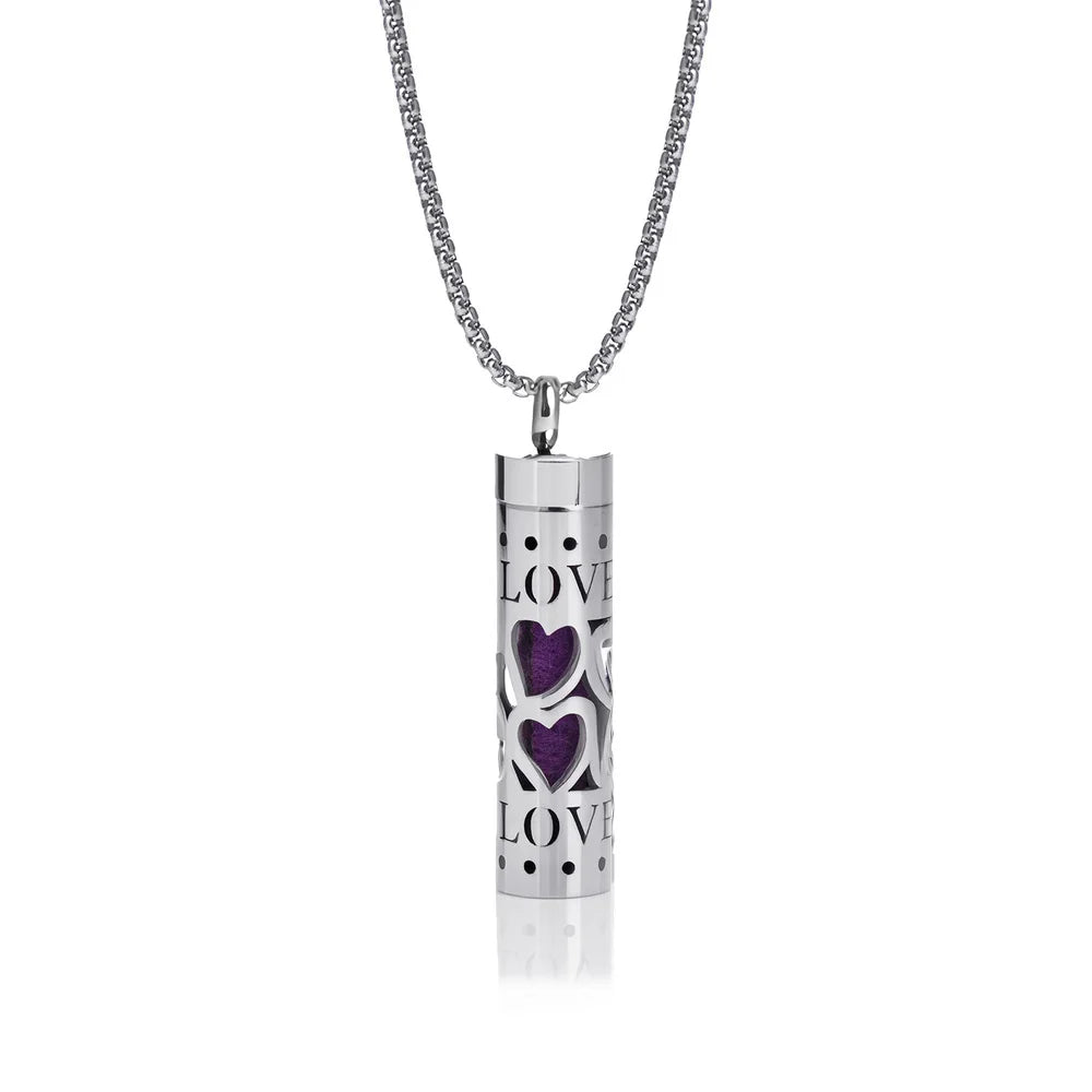 Women’s Aromatherapy Diffuser Necklace 316L Stainless Steel Locket