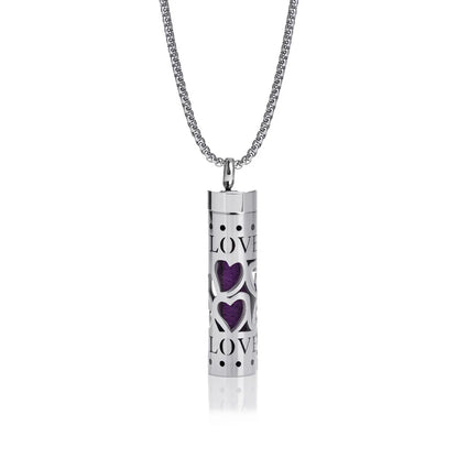 Women’s Aromatherapy Diffuser Necklace 316L Stainless Steel Locket