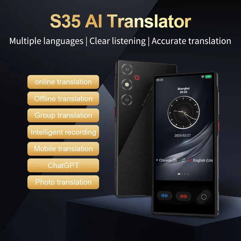 Portable Real Time Voice Translator For Travel 12 Offline Languages