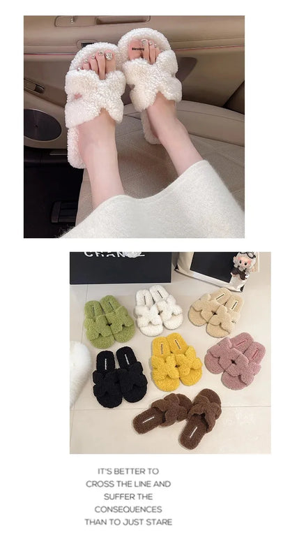Soft Slippers with Faux Fur Lining for All Day Indoor Outdoor Warmth