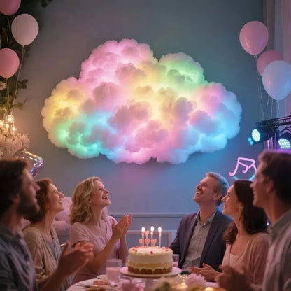 USB LED cloud lamp with music-responsive color-changing glow