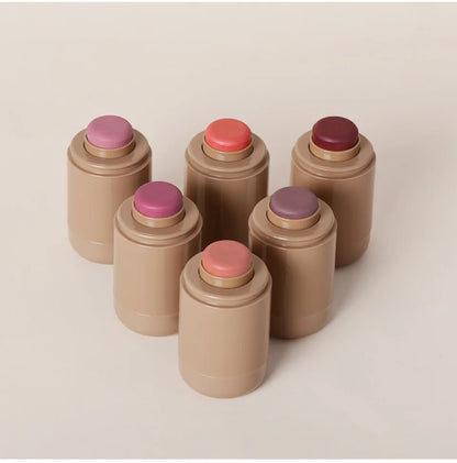 Pink Beauty Multi-use Blush Stick For Lips Cheek Long-lasting Hydrating Highlights Brighten Soft Natural Flush Cream Blush Stick