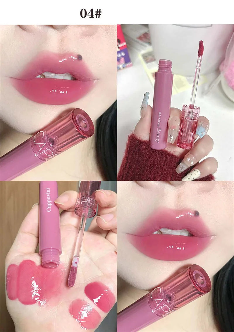 Hydrating Lip Gloss with Glassy Shine for Everyday Wear Rich Color
