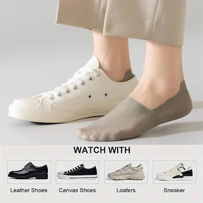 Lightweight Socks With Silicone Non Slip Grip For Sneakers And Loafers