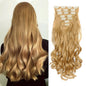 Lush Clip In Extensions 7 Piece Full Head 22 Inch Curly Wavy Hair