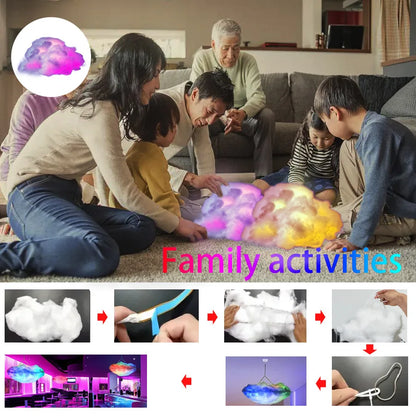 Cloud Shaped Led Light with Remote App Control and Rgb Color Changing
