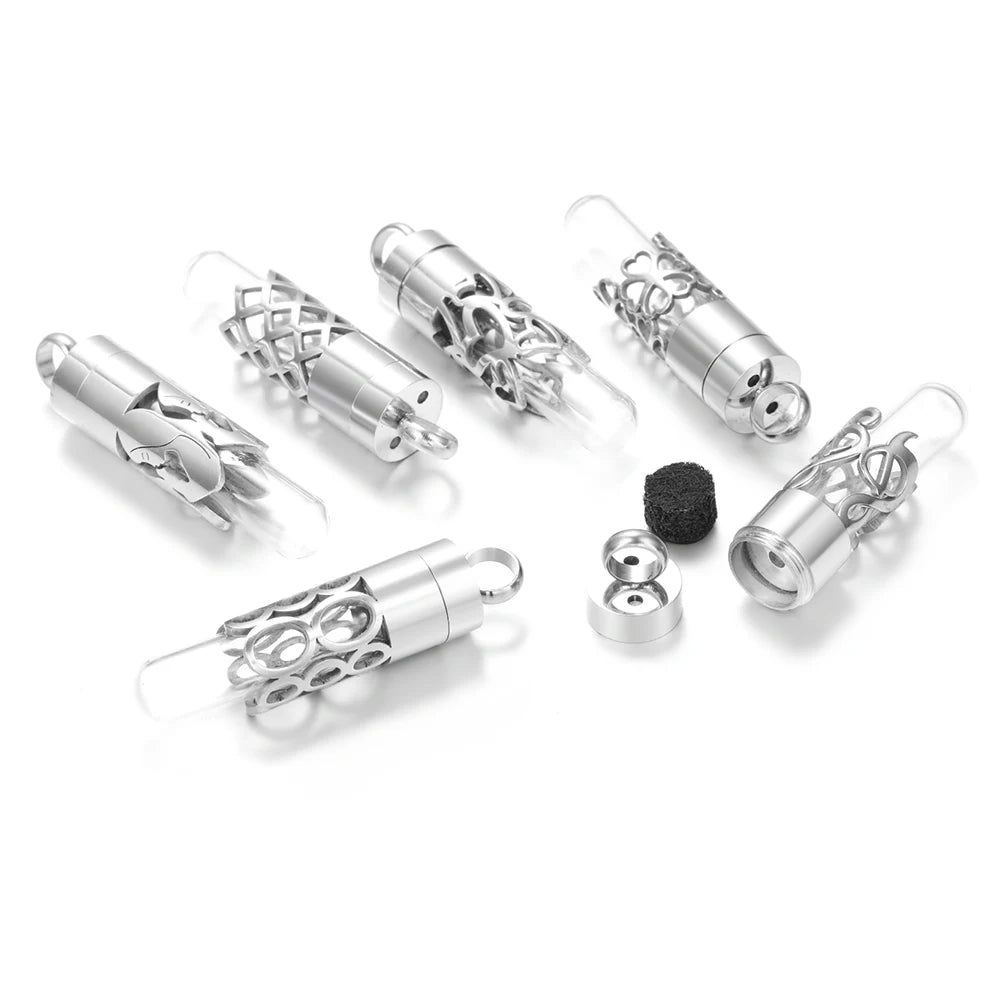 Women’s Diffuser Necklace Stainless Steel Bottle Oil Storage