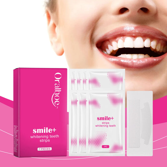 Teeth Whitening Strips: Clean Oral Stains, Tartar and Yellow Teeth, Brighten Teeth, Portable Whitening Strips