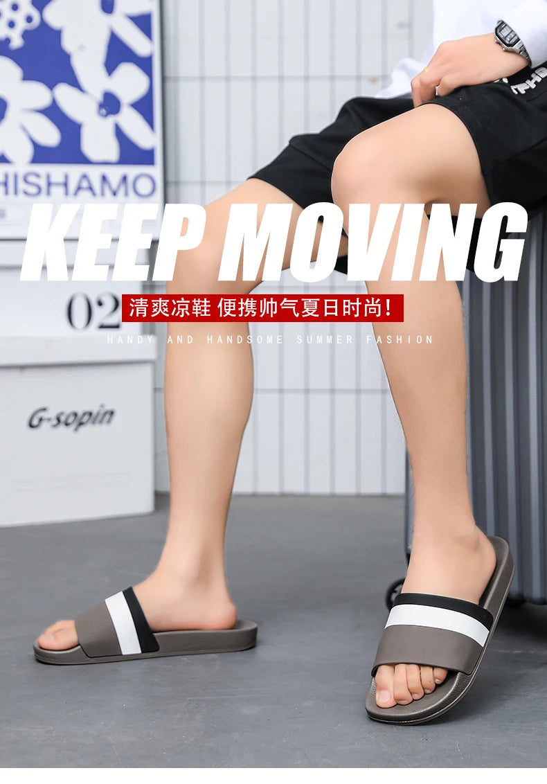 Non-Slip Slippers for Men and Women with Cushioned Comfort Beach Ready