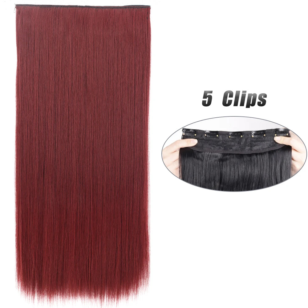Voluminous Clip-In Hair Extensions 80cm For Fuller Long Hair Look