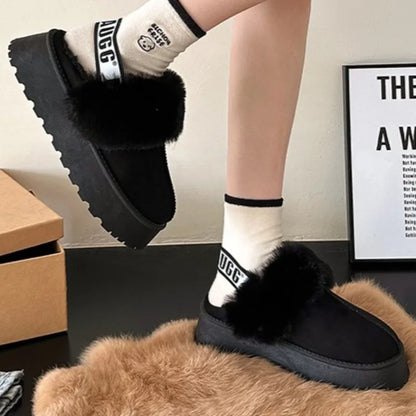 Non-Slip Suede Slippers for Women with Insulated Lining and Durable Outsole for Indoor and Outdoor Use