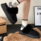 Non-Slip Suede Slippers for Women with Insulated Lining and Durable Outsole for Indoor and Outdoor Use