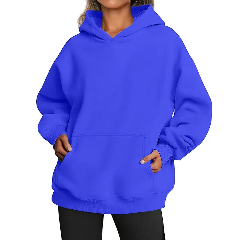Women's Fleece Hoodie with Oversized Fit and Soft Touch Inner Lining Relaxed Silhouette