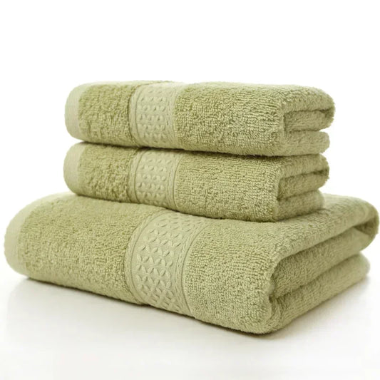 Three-piece towel bath towel 70x140cm square absorbent couple household towel set