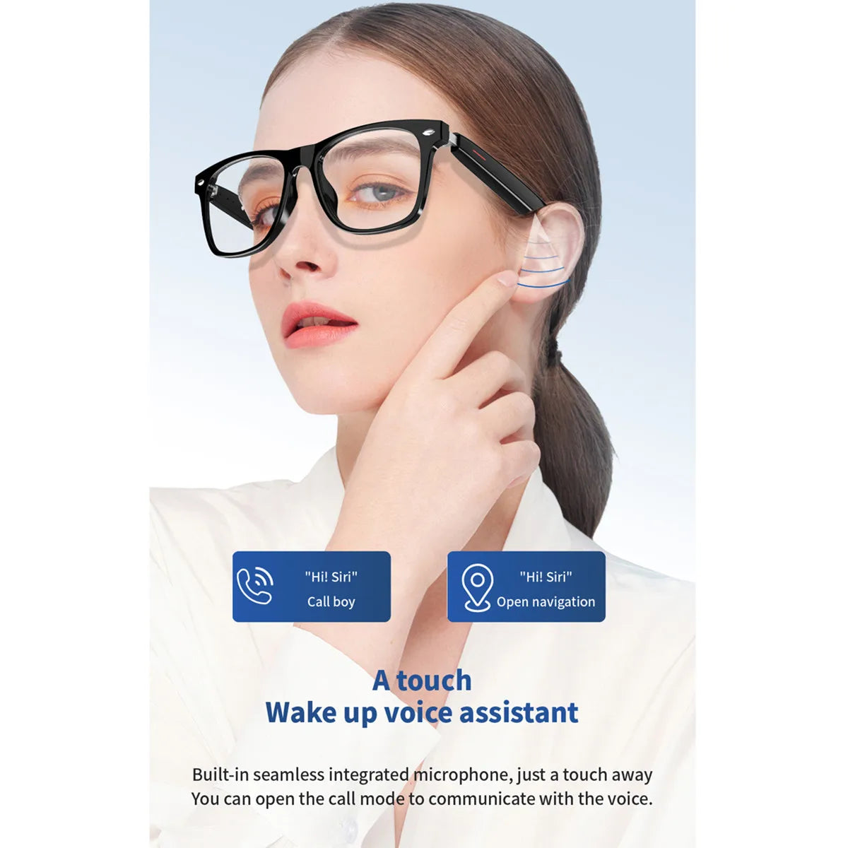 Smart Translate Glasses With Bluetooth Calling And Noise Canceling Music