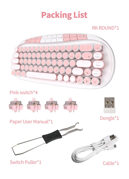 Wireless mechanical keyboard with RGB backlighting
