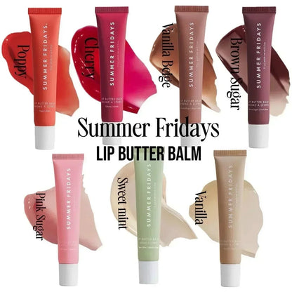 Butter Lip Balm Sets Vanilla Pink Cherry Chocolate