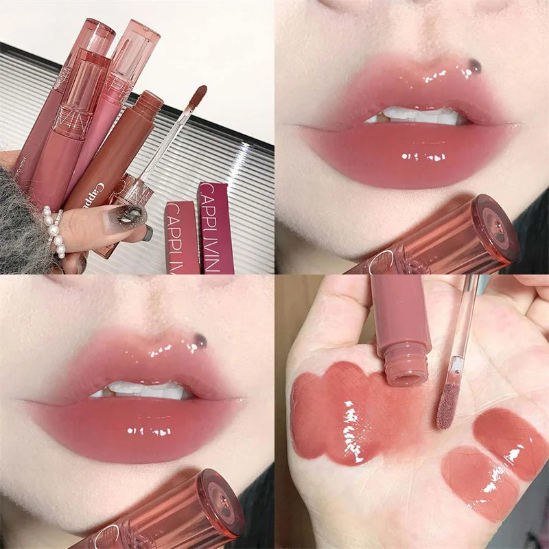 Hydrating Lip Gloss with Glassy Shine for Everyday Wear Rich Color