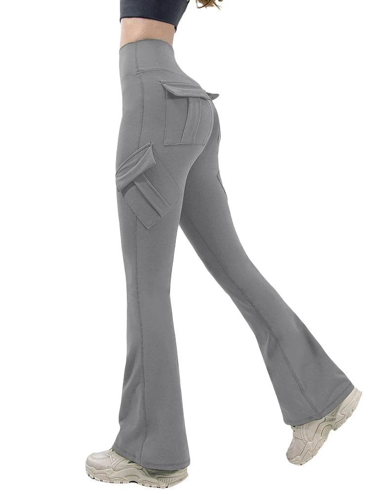 Wide Leg Yoga Leggings with Pockets for Comfortable Active Wear