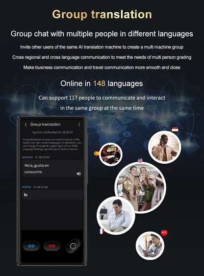 Portable Real Time Voice Translator For Travel 12 Offline Languages